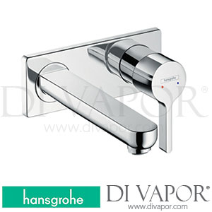 Hansgrohe 31163000 Metris S Single Lever Basin Mixer for Concealed Installation Wall-Mounted with Spout 22,5 Cm >12/10 Spare Parts