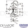 Grohe 31202000 Mixer Spare Diagram