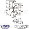 Grohe Concetto Single-Lever Sink Mixer Dimensions