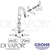 Grohe 31221000 Spare Tech Diagram