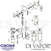 Grohe Blue Pure Chrome Tap Spares