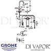 Grohe Blue Pure Mono Starter Kit Tap Dimensions