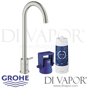 Grohe 31301DC1 Blue Pure Mono Starter Kit Supersteel Tap Spare Parts