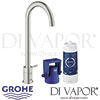 Grohe Blue Pure Mono Starter Kit Supersteel Tap Spare Parts