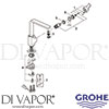 Grohe 31309000 Mixer Spare Tech Diagram