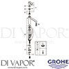 Grohe 31316000 Mixer Spare Tech Diagram