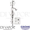 Grohe 31318000 Mixer Spare Tech Diagram