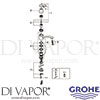 Grohe 31341000 Mixer Spare Tech Diagram