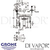 Grohe Blue K7 Pure Starter KitTap Dimensions