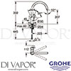 Grohe 31374000 Mixer Spare Diagram