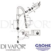 Grohe 31484001 Mixer Spare Tech Diagram