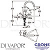 Grohe 31494001 Mixer Spare Diagram