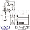 Grohe Blue Home Mono Starter Kit Dimensions