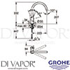 Grohe 31553000 Mixer Spare Diagram