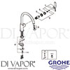 Grohe 31554000 Mixer Spare Tech Diagram