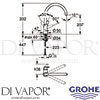 Grohe 31555000 Mixer Spare Diagram