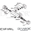 Cifial 31600SQ Quadrado Exposed Thermostatic Shower Valve Dimension