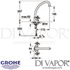 Grohe Arabesk Two-Handle Sink Mixer Tap Spares