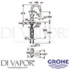 Grohe 31795000 Mixer Spare Diagram