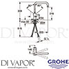 Grohe 32049000 Mixer Spare Diagram