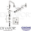 Grohe 32049000 Mixer Spare Tech Diagram