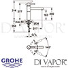 Grohe Essence Single-Lever Sink Mixer Dimensions