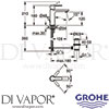 Grohe 32114001 Mixer Spare Diagram