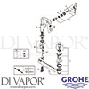 Grohe 32146000 Mixer Spare Tech Diagram