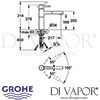 Grohe Essence Single-Lever Sink Mixer Dimensions