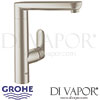 Grohe K7 Single-Lever Sink Mixer Supersteel Tap Spare Parts