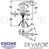 Grohe K7 Single-Lever Sink Mixer Dimensions