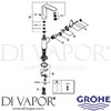 Grohe 32187000 Mixer Spare Diagram