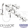 Grohe 32196000 Mixer Spare Diagram