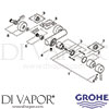 Grohe 32210001 Mixer Spare Tech Diagram