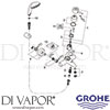 Grohe 32212 Mixer Spare Tech Diagram