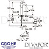 Grohe Lineare Single-Lever Basin Mixer XL-Size Dimensions