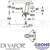 Grohe 32253001 Mixer Spare Diagram