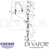 Grohe Eurodisc Kitchen Tap Spares