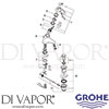 Grohe 32303 Mixer Spare Tech Diagram