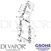 Grohe 32305 Mixer Spare Tech Diagram