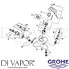 Grohe 32306 Mixer Spare Tech Diagram