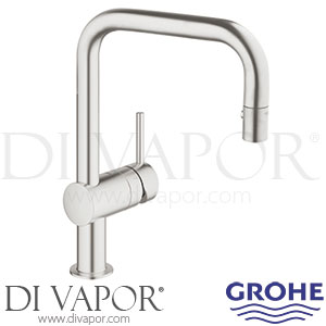 Grohe 32319DC0 Minta Supersteel Single-Lever Sink Mixer (1/2 Inch) Spare Parts