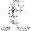 Grohe Minta Single-Lever Sink Mixer Dimensions