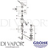 Grohe 32366000 Mixer Spare Tech Diagram