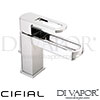 Cifial 32400PSMK Cudo Open Mono Basin Mixer with Pop-Up Waste Smoked Spout Spare Parts