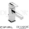 Cifial 32400PSQ Quadrado Mono Basin Mixer with Pop-Up Waste Spare Parts