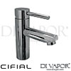 Cifial Techno 465 Single Lever Washbasin Tap Straight 1F Spare Parts