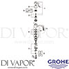 Grohe 32441000 Mixer Spare Tech Diagram