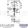 Grohe 32453000 Mixer Spare Diagram