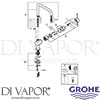 Grohe 32453000 Mixer Spare Tech Diagram